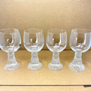 4 Rosenthal Bacchus All Purpose Wine glass designed by Thomas